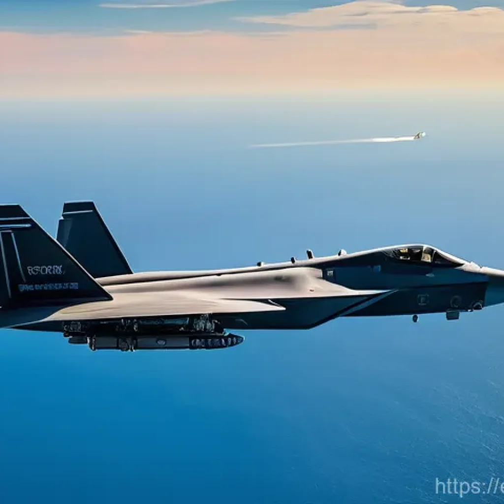 공군의 합동작전 전략 - **Prompt for Multi-Domain Operations (MDO) Synergy:**
    "A visually stunning, high-angle aerial sh...