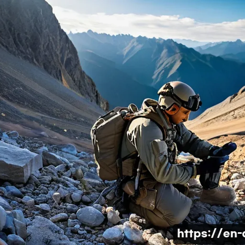 공군의 공군 특수부대 훈련 과정 - **A Pararescueman (PJ) in Action:** A highly trained Air Force Pararescueman, fully equipped in a mo...