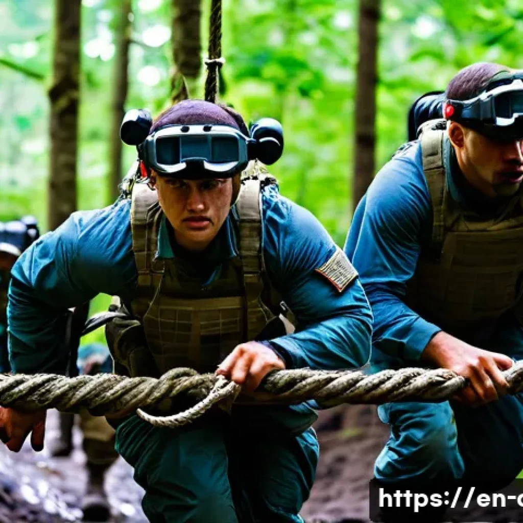 공군의 공군 특수부대 대원 인터뷰 - A group of special operations airmen in full tactical gear, including night vision goggles and advan...